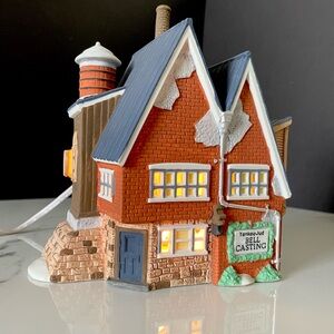 "Yankee Jud Bell Casting" New England Snow Village by Dept. 56